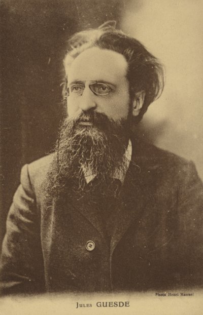 Jules Guesde (1845-1922), French journalist and socialist politician by French Photographer